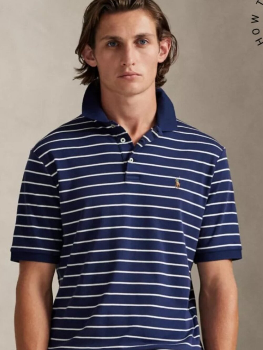 Polo Ralph Lauren Striped Polo Shirt Stitched Pony Logo XXL